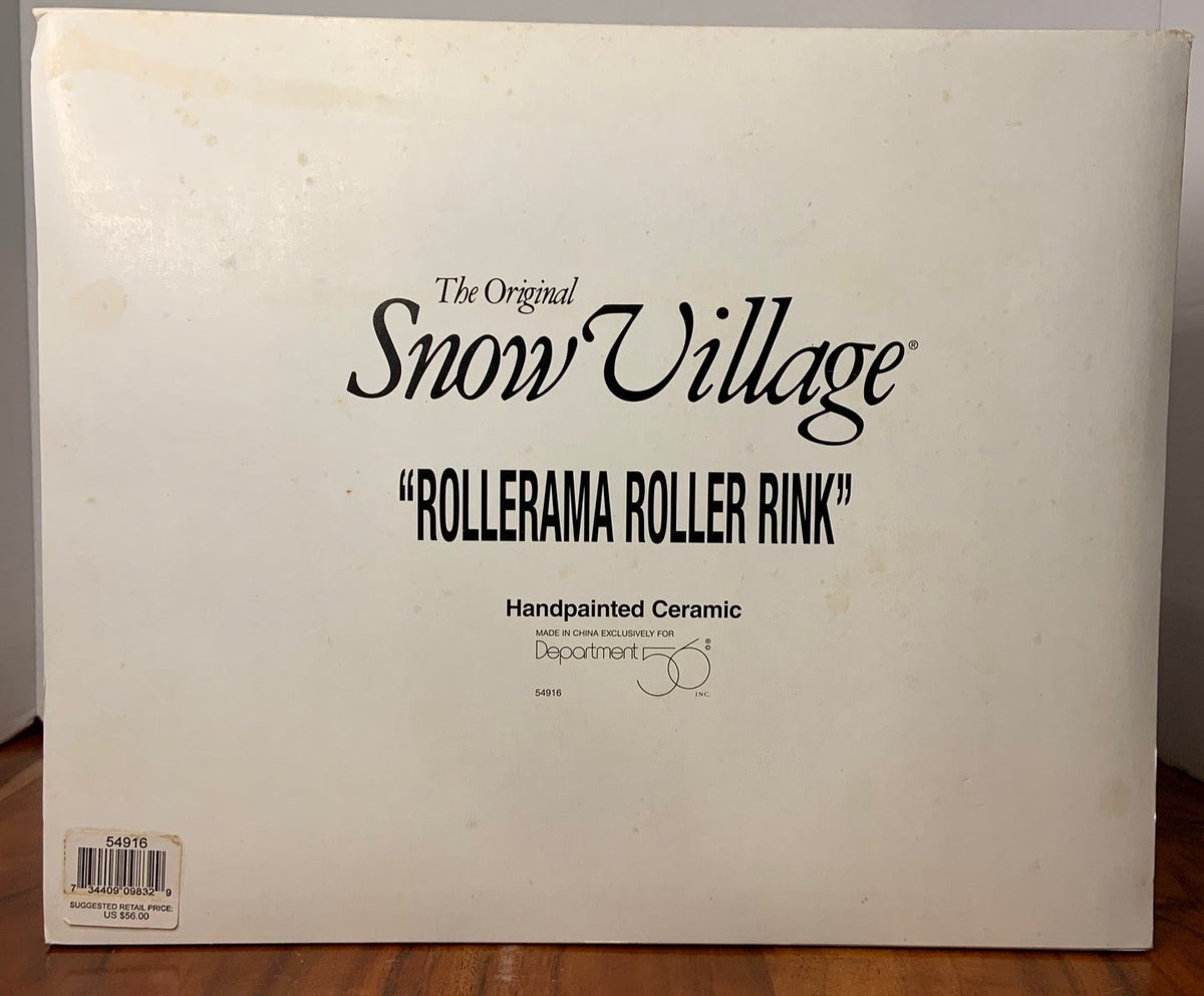 Dept 56- Snow Village "Rollerama" Box