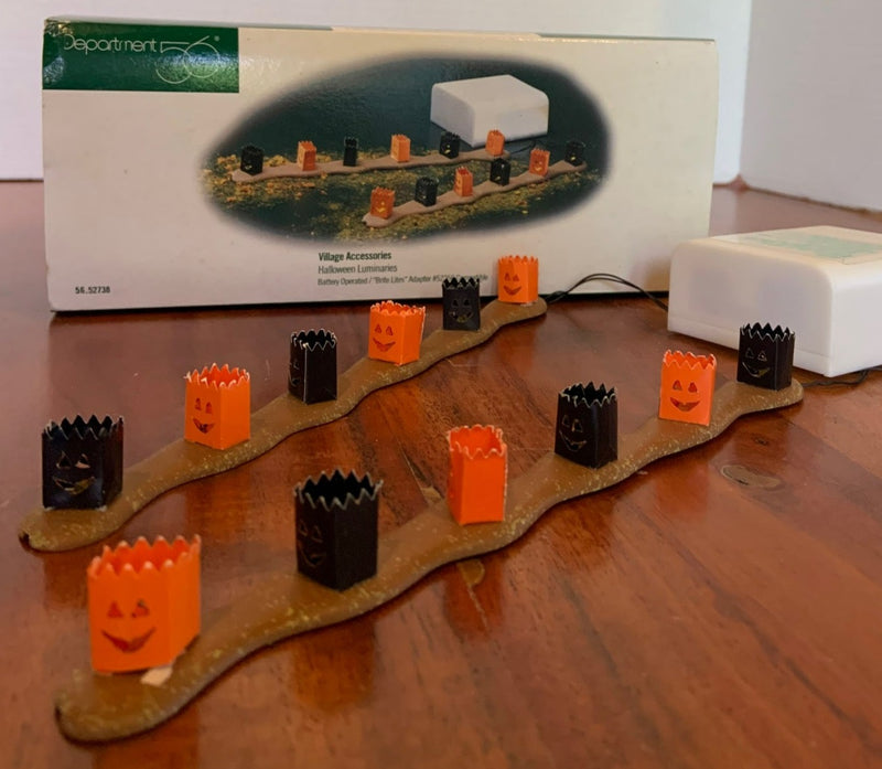 Dept 56- Village Accessories "Halloween Luminaries"