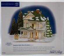 Load image into Gallery viewer, Department 56- Snow Village "Carpenter Gothic Bed & Breakfast" box