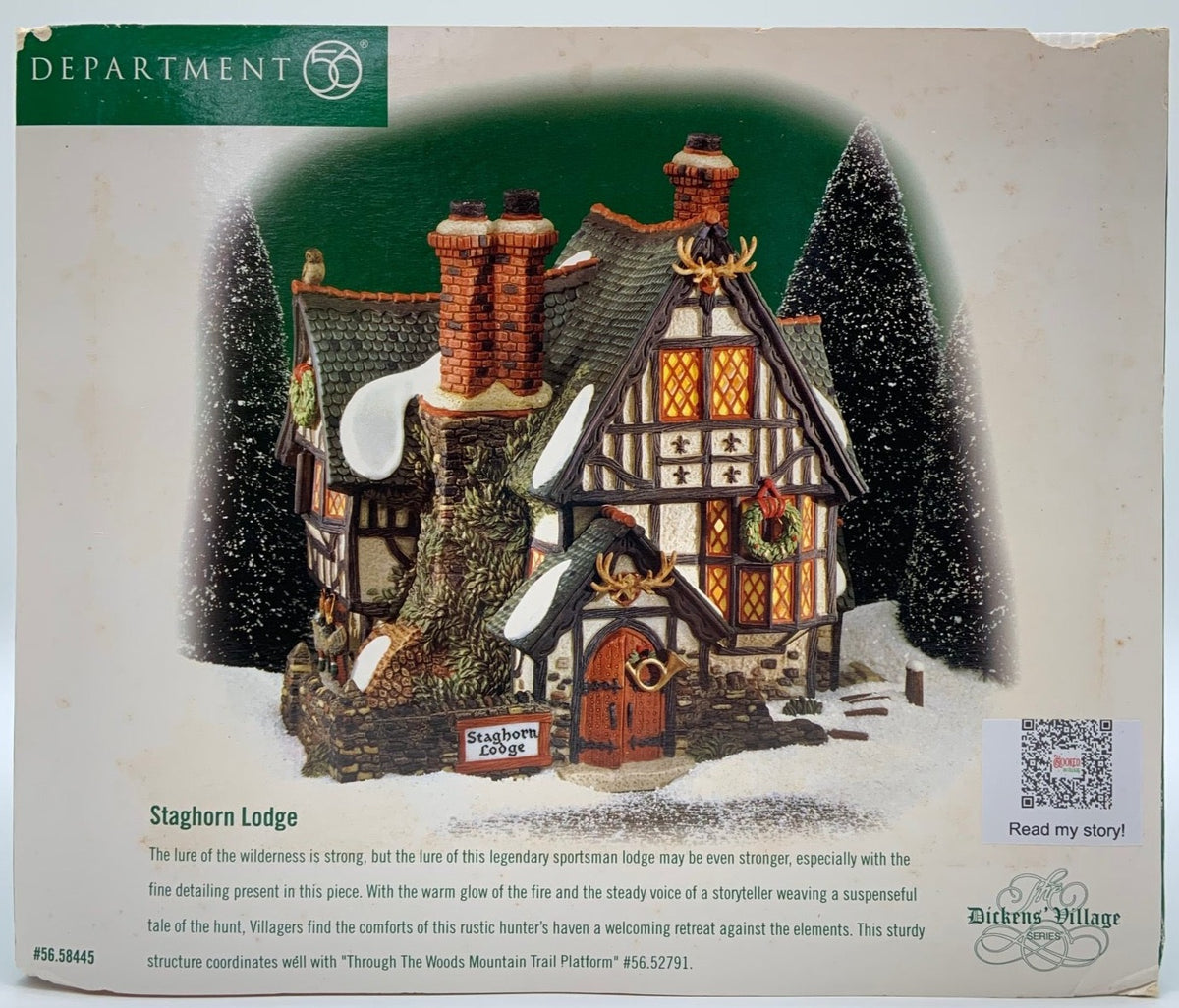 Dept 56- Dickens' Village "Staghorn Lodge"
