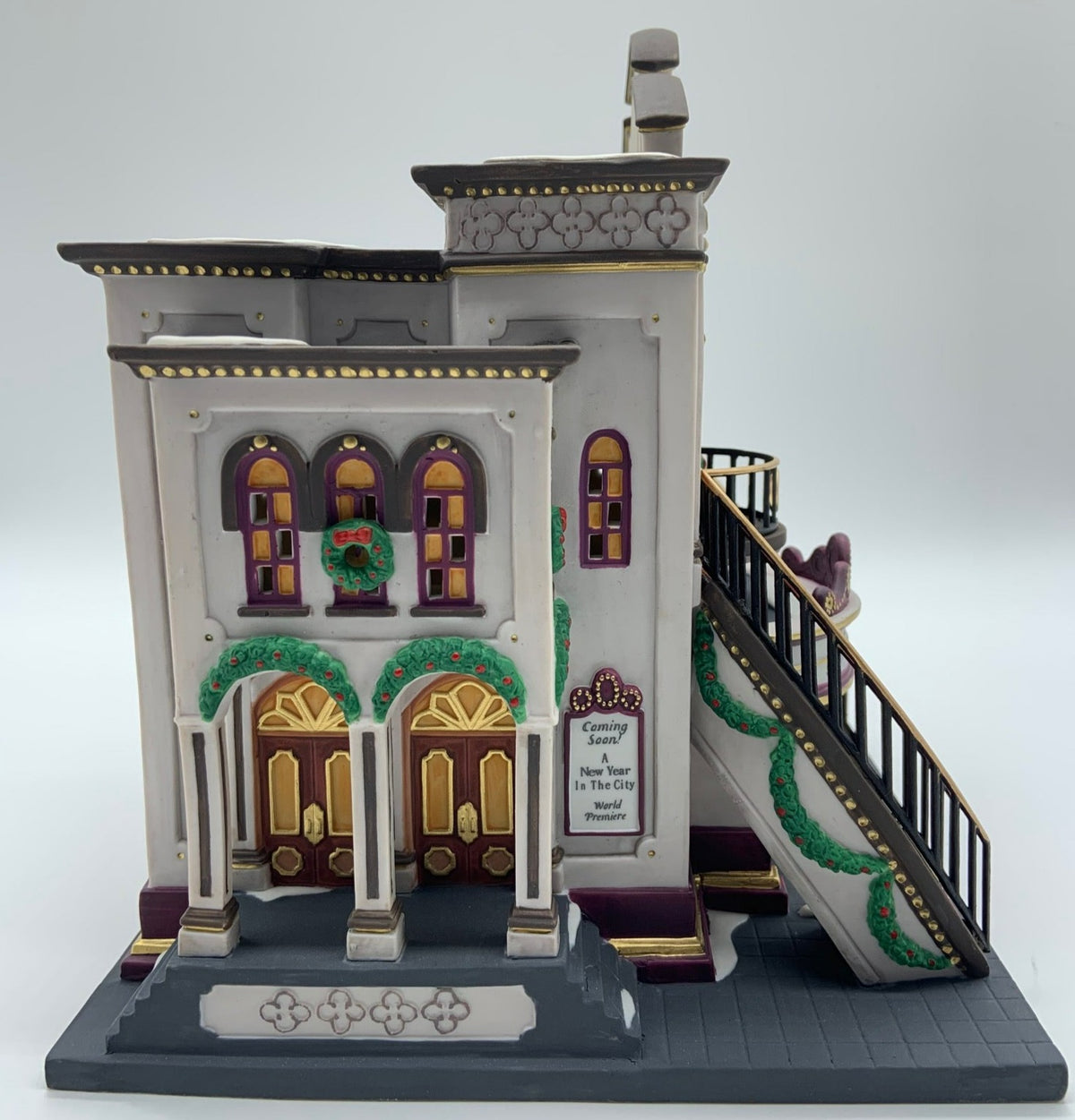 Dept 56- Christmas in the City "Majestic Theater" side