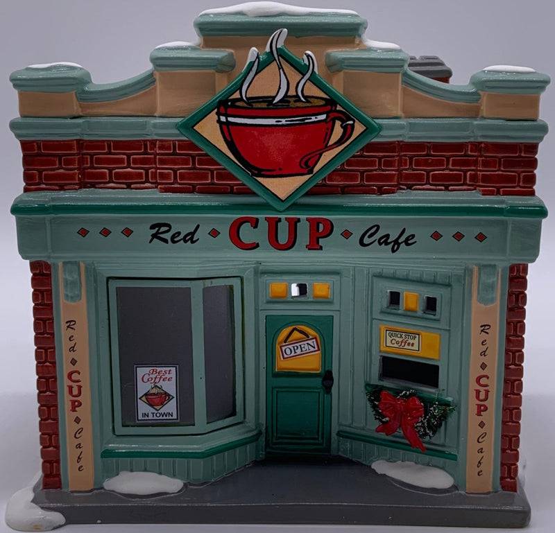 Dept 56- Snow Village "Red Cup Cafe'"