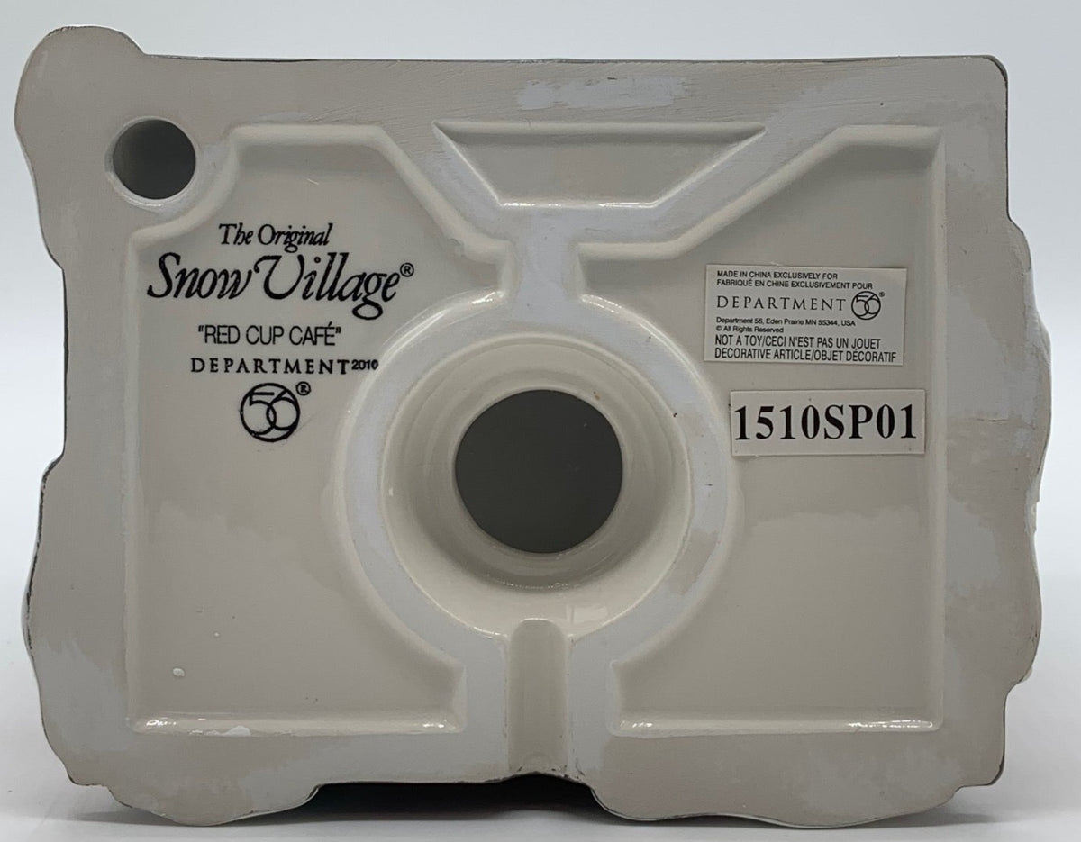 Retired Department 56- Snow Village "Red Cup Cafe'"