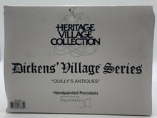 Load image into Gallery viewer, Dept 56- Dickens' Village "Quilly's Antiques"