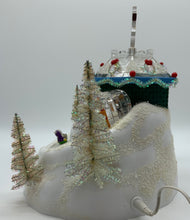Load image into Gallery viewer, Dept 56- North Pole "Frosty's Sleds N' Saucers" animated