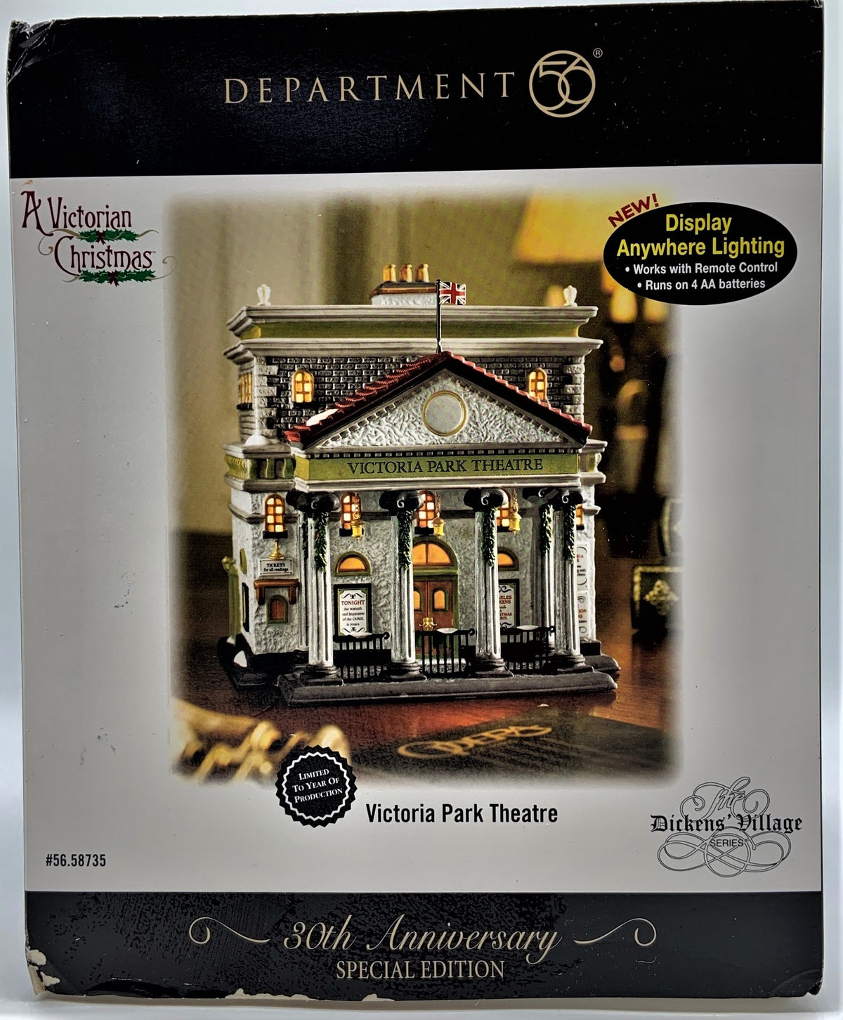 Retired Department 56- Dickens' Village "Victoria Park Theatre"