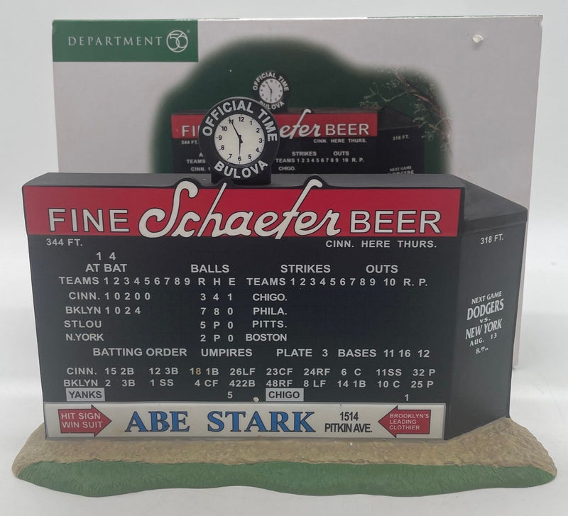 Dept 56- Christmas in the City "Ebbets Field Scoreboard"