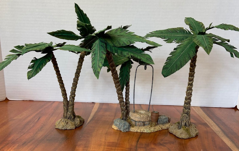 Dept 56 Little Town of Bethlehem Town Well & Palm Trees