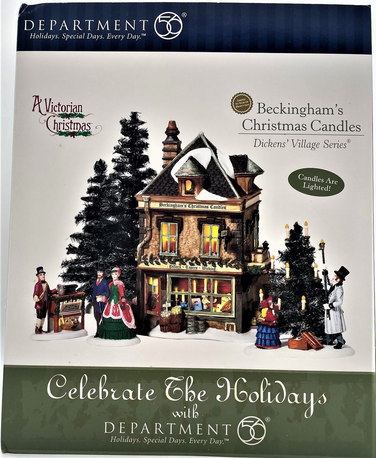 Dept 56- Dickens' Village "Beckingham's Christmas Candles" gift set