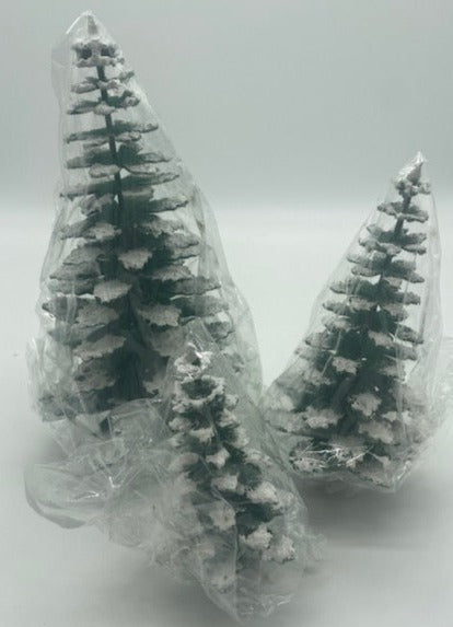 Dept 56- Village Accessories "Frosted Evergreen, Papier-Mache'"