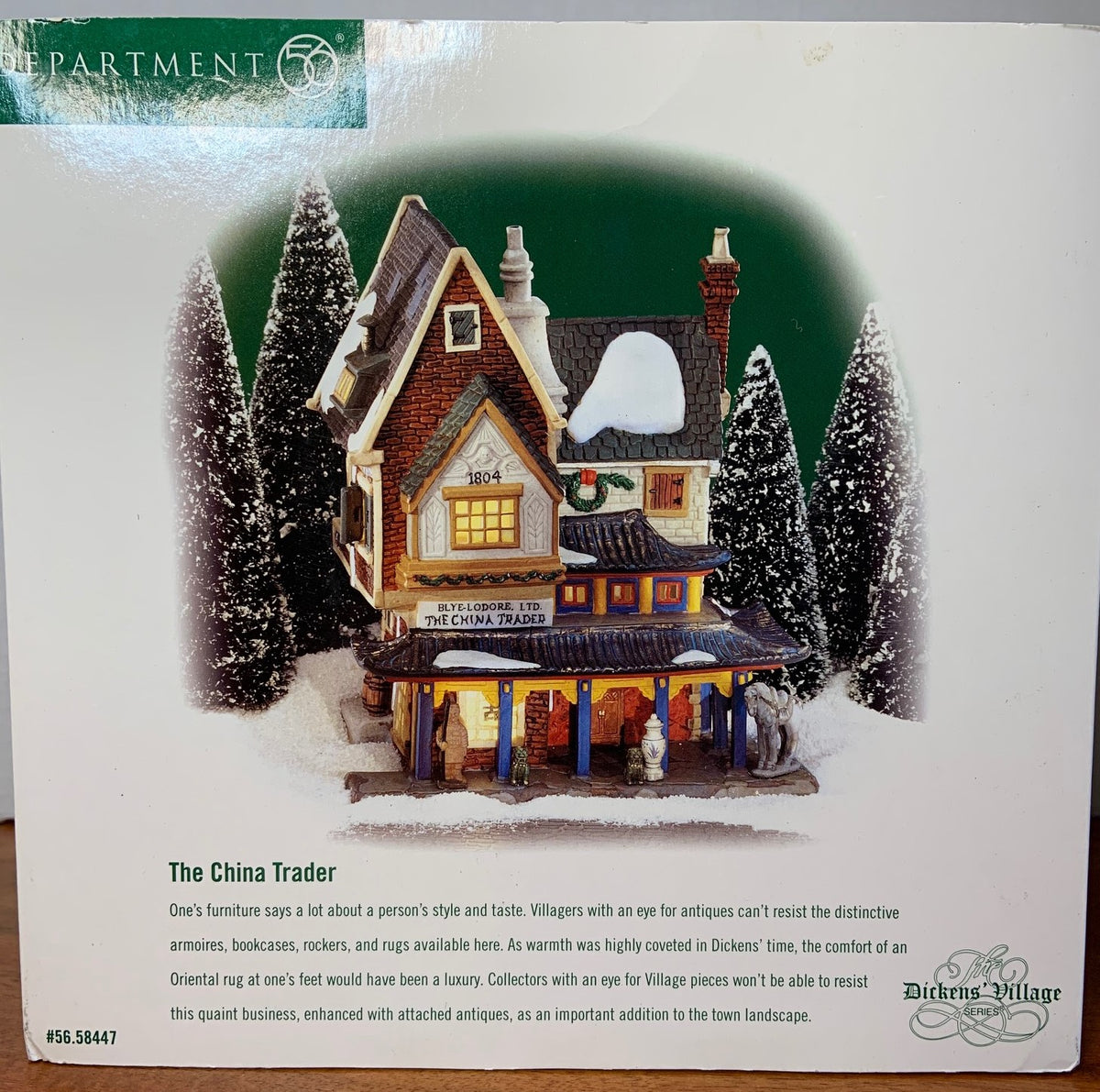 Retired Department 56 Dickens' Village The China Trader