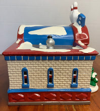 Load image into Gallery viewer, Dept 56 Snow Village Bowling Alley side