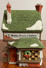 Load image into Gallery viewer, Department 56 Dickens' Village T. Wells Fruit and Spice Shop