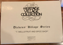 Load image into Gallery viewer, Retired Department 56 Dickens' Village T. Wells Fruit and Spice Shop