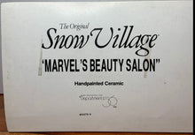 Load image into Gallery viewer, Retired Dept 56 Snow Village Marvel's Beauty Salon