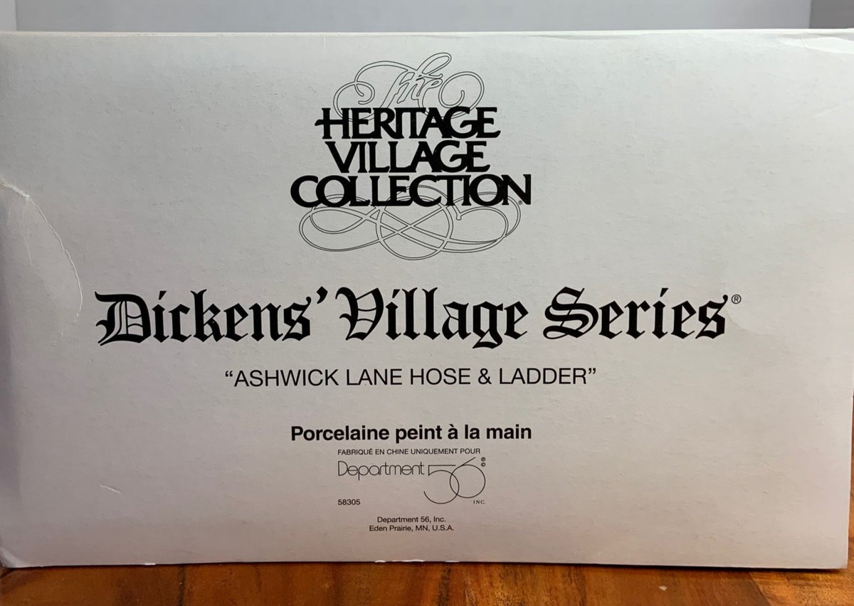 Retired Department 56- Dickens' Village "Ashwick Lane Hose & Ladder"