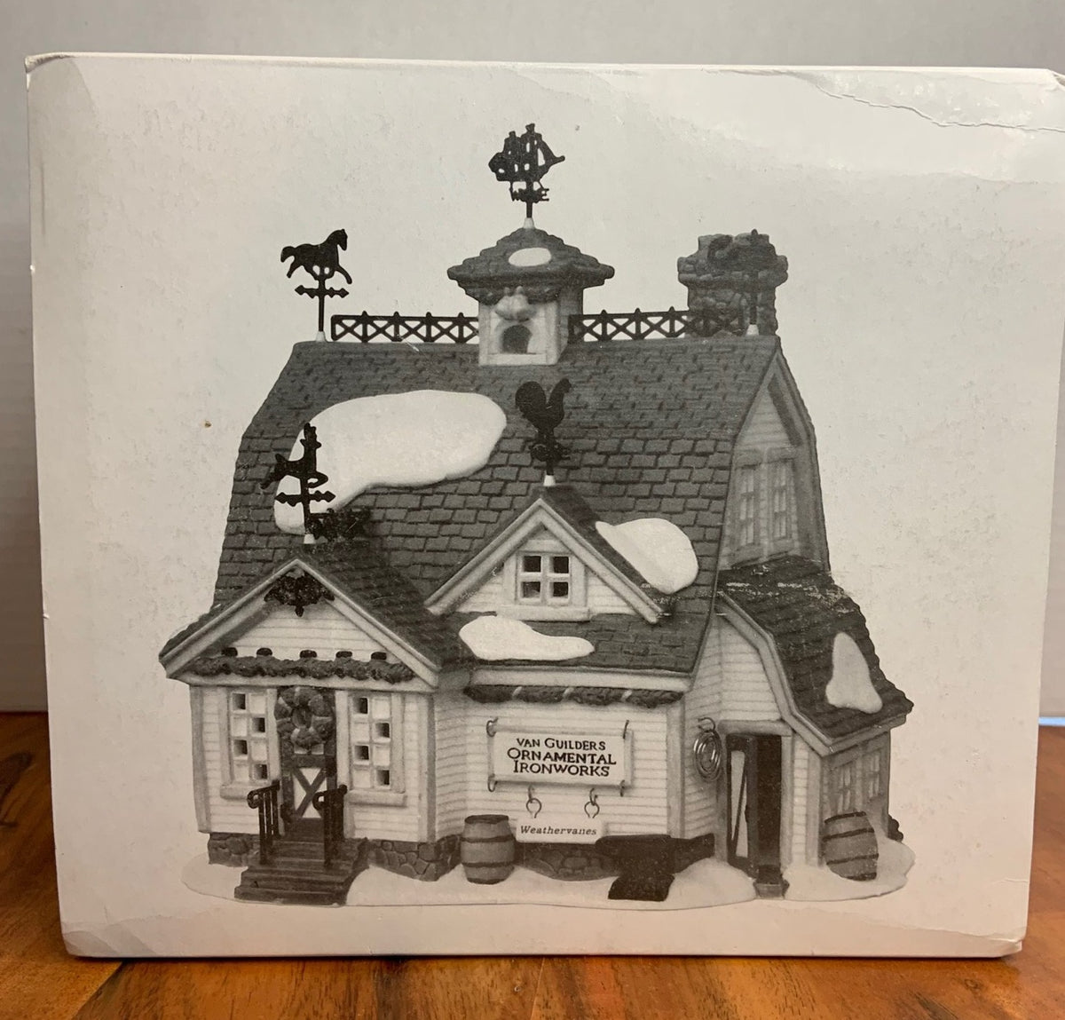 Department 56- New England Village "Van Guilder's Ornamental Ironworks" box