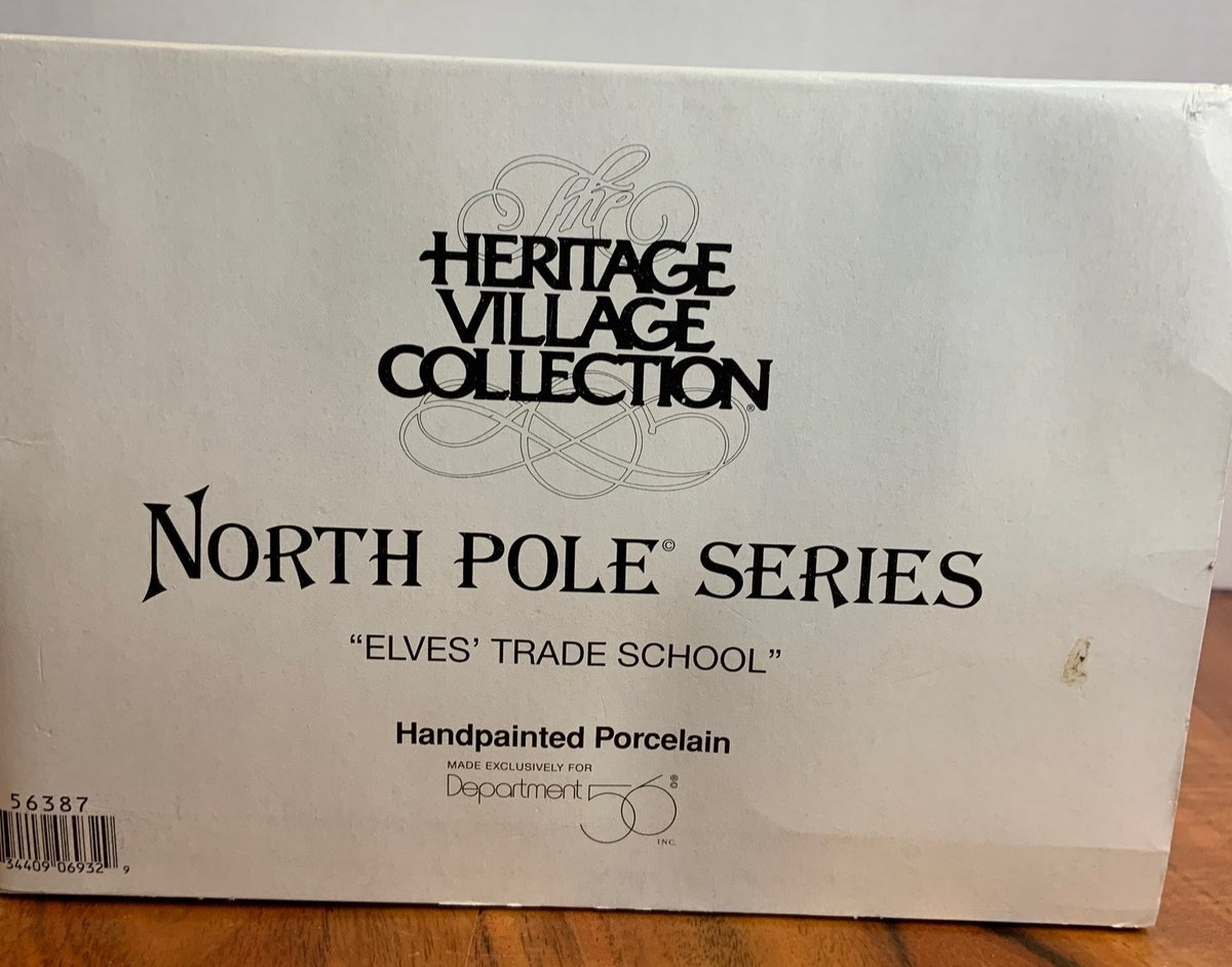 Department 56 North Pole Village Elves' Trade School