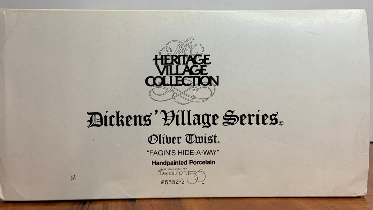 Department 56- Dickens' Village "Fagin's Hide-A-Way" box