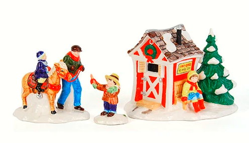 Dept 56 Snow Village Pint-Sized Pony Rides