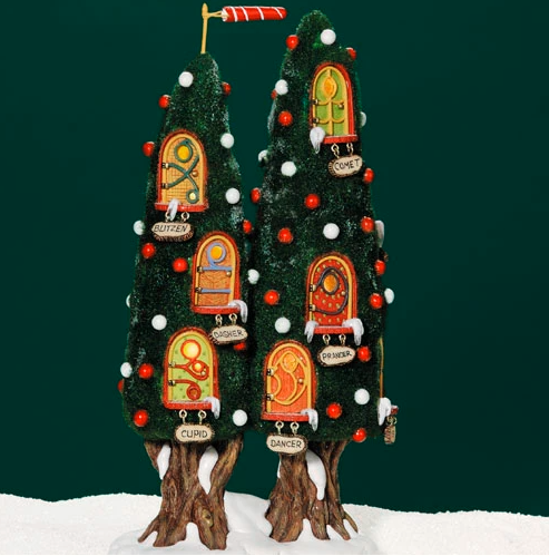 Dept 56 North Pole Woods Collection Reindeer Condo