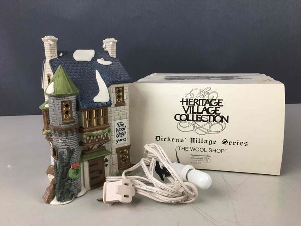 Retired Department 56 Dickens' Village The Wool Shop