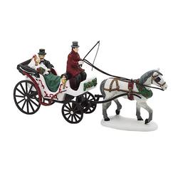 Dept 56- Christmas in the City "A Carriage Ride for the Bride"