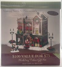 Load image into Gallery viewer, Department 56- Christmas in the City "Visiting Santa at Finestrom's" set of 5