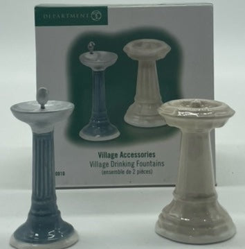Dept 56- Village Accessories "Village Drinking Fountains"