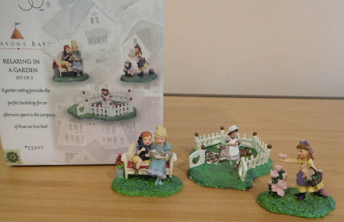Dept 56- Seasons Bay "Relaxing in a Garden"