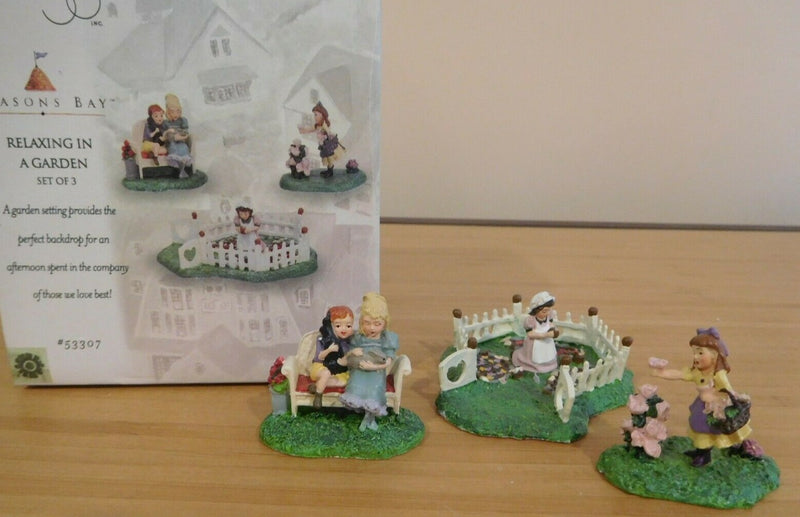 Dept 56- Seasons Bay "Relaxing in a Garden"