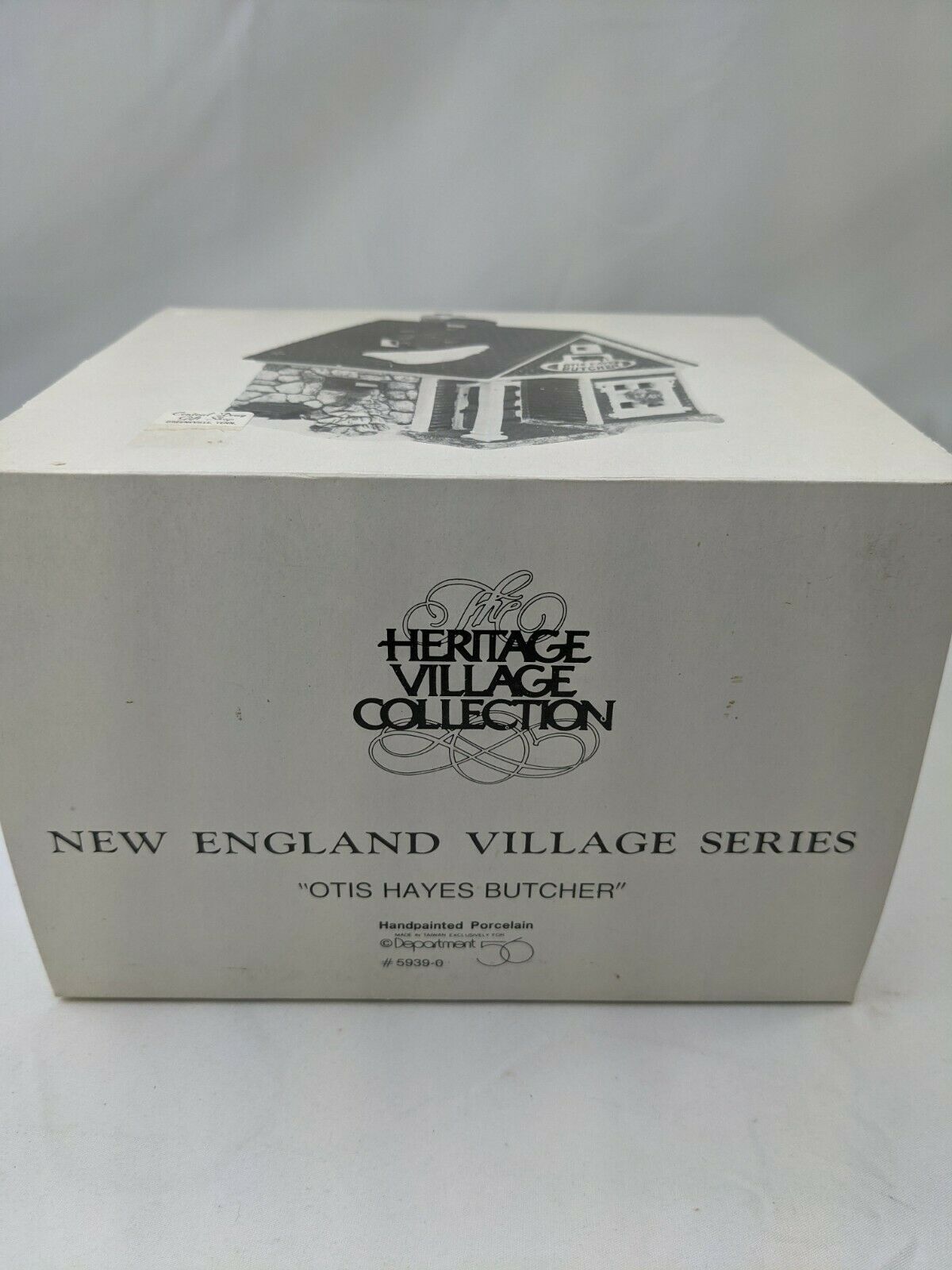 Retired Department 56 New England Village Otis Hayes Butcher Shop