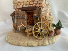 Load image into Gallery viewer, Dept 56 Little Town of Bethlehem Carpenter's Shop wheel detail