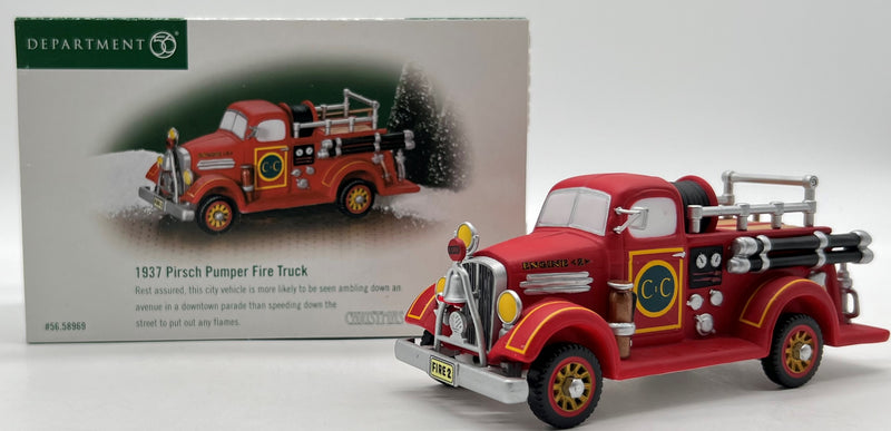 Dept 56- Christmas in the City "1937 Pirsch Pumper Fire Truck"