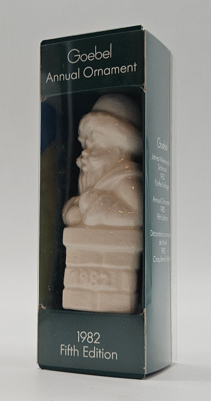Goebel – “Annual Santa in Chimney Fifth Edition White” — with original box