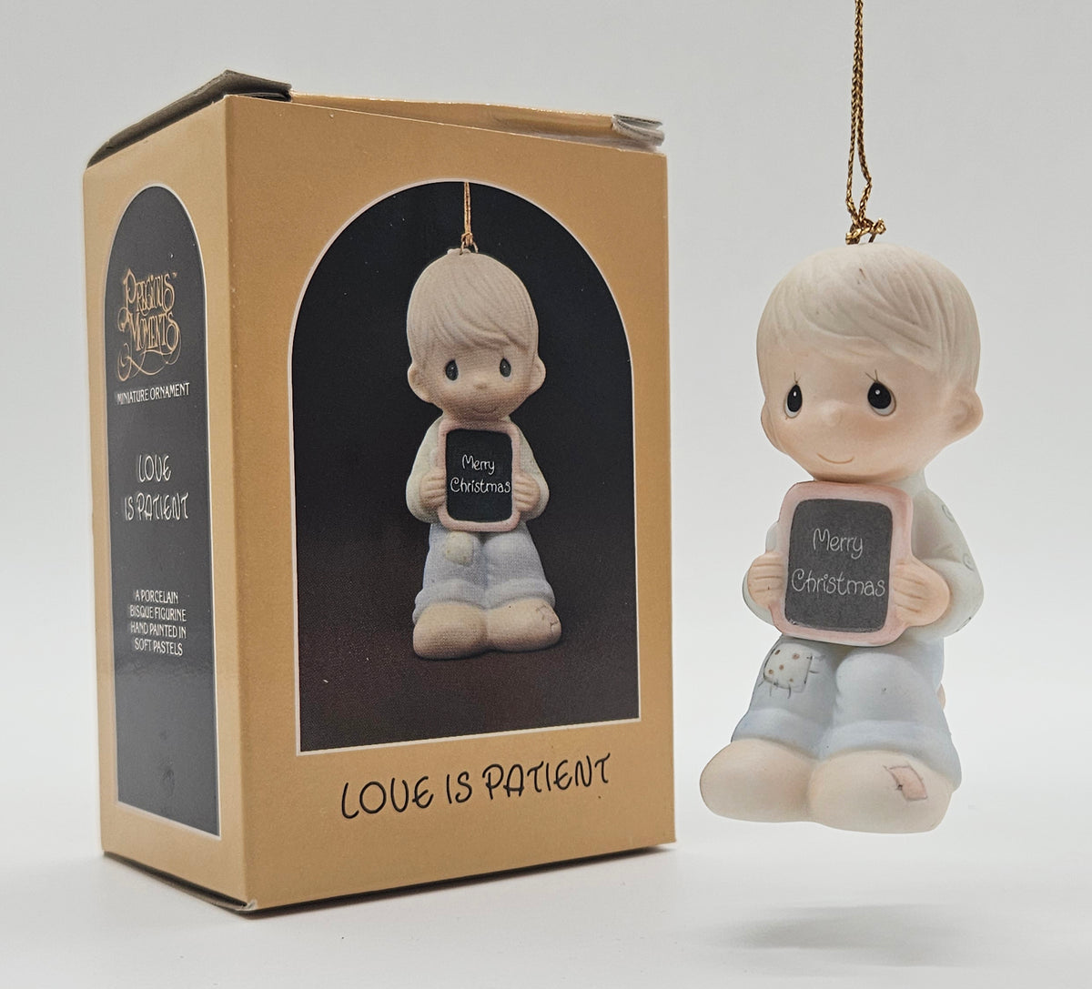 1983 Love Is Patient (Boy) E-0535 — ornament with retail box