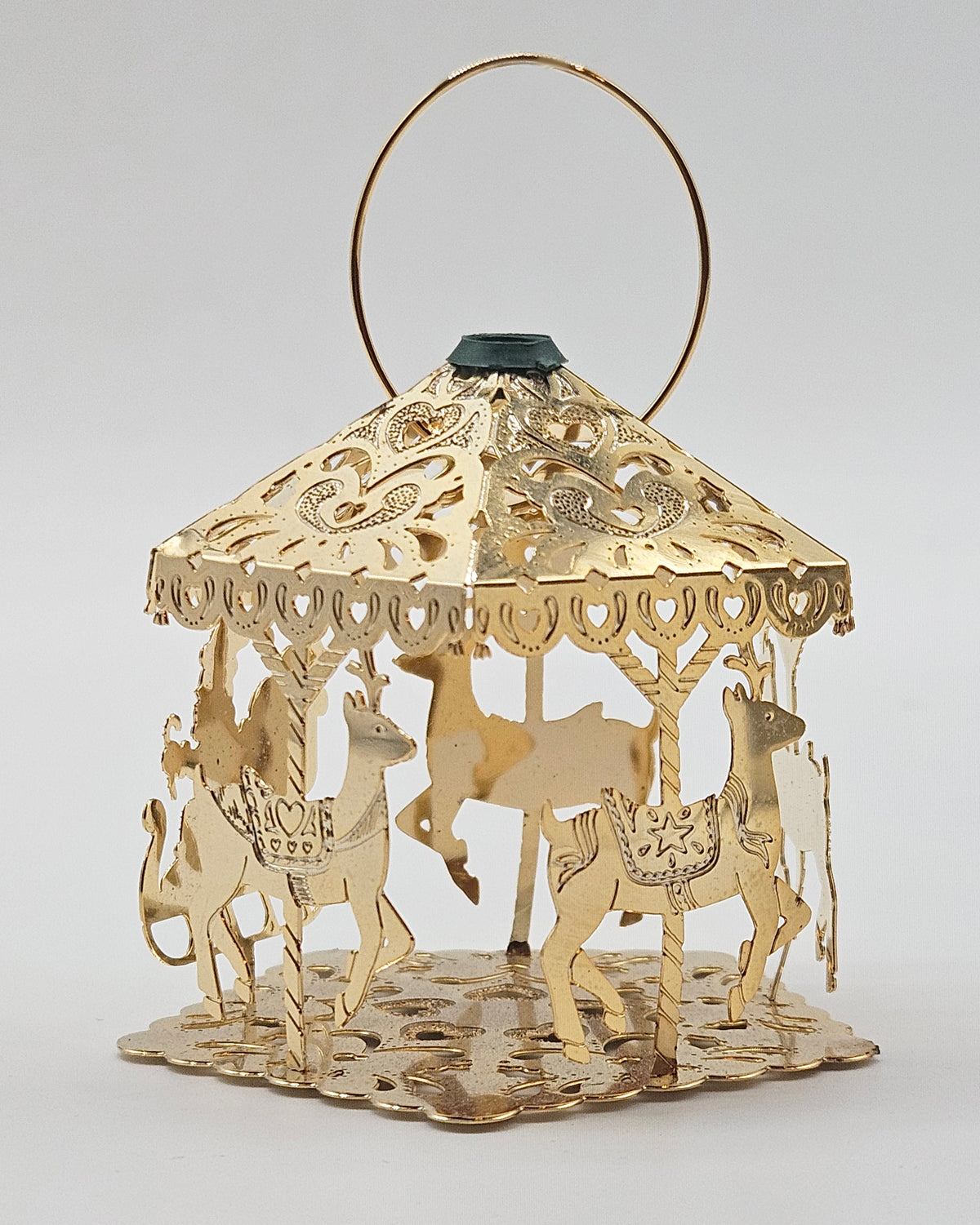 Hallmark Keepsake – “Brass Carousel” — ornament view