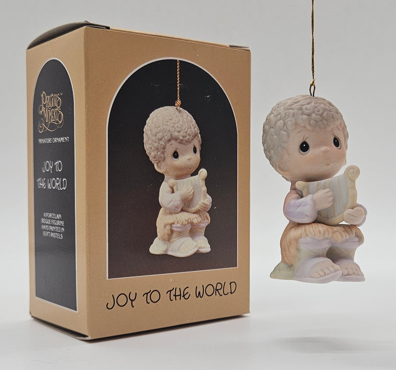 1984 Joy to the World (Shepherd with Harp) E-5388 — ornament with retail box