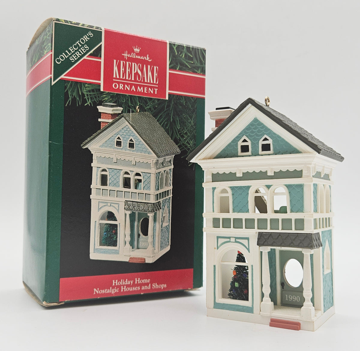 Hallmark Keepsake – “Holiday Home Nostalgic Houses & Shops” — with original box