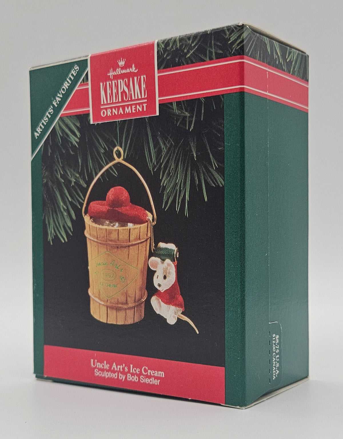 1992 Uncle Art’s Ice Cream QX5001 — retail box