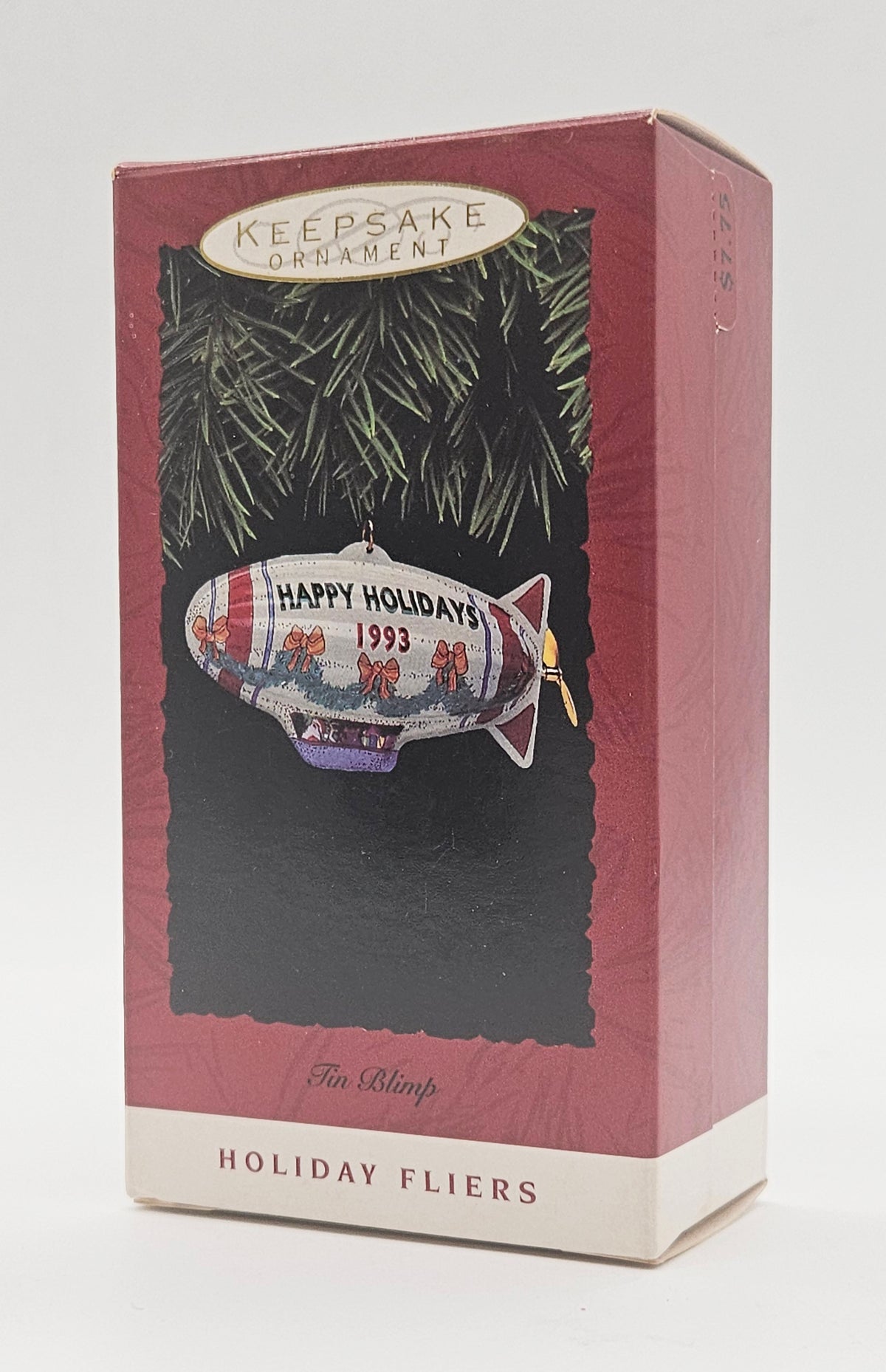 Hallmark Keepsake – “Holiday Fliers Tin Blimp” — original packaging