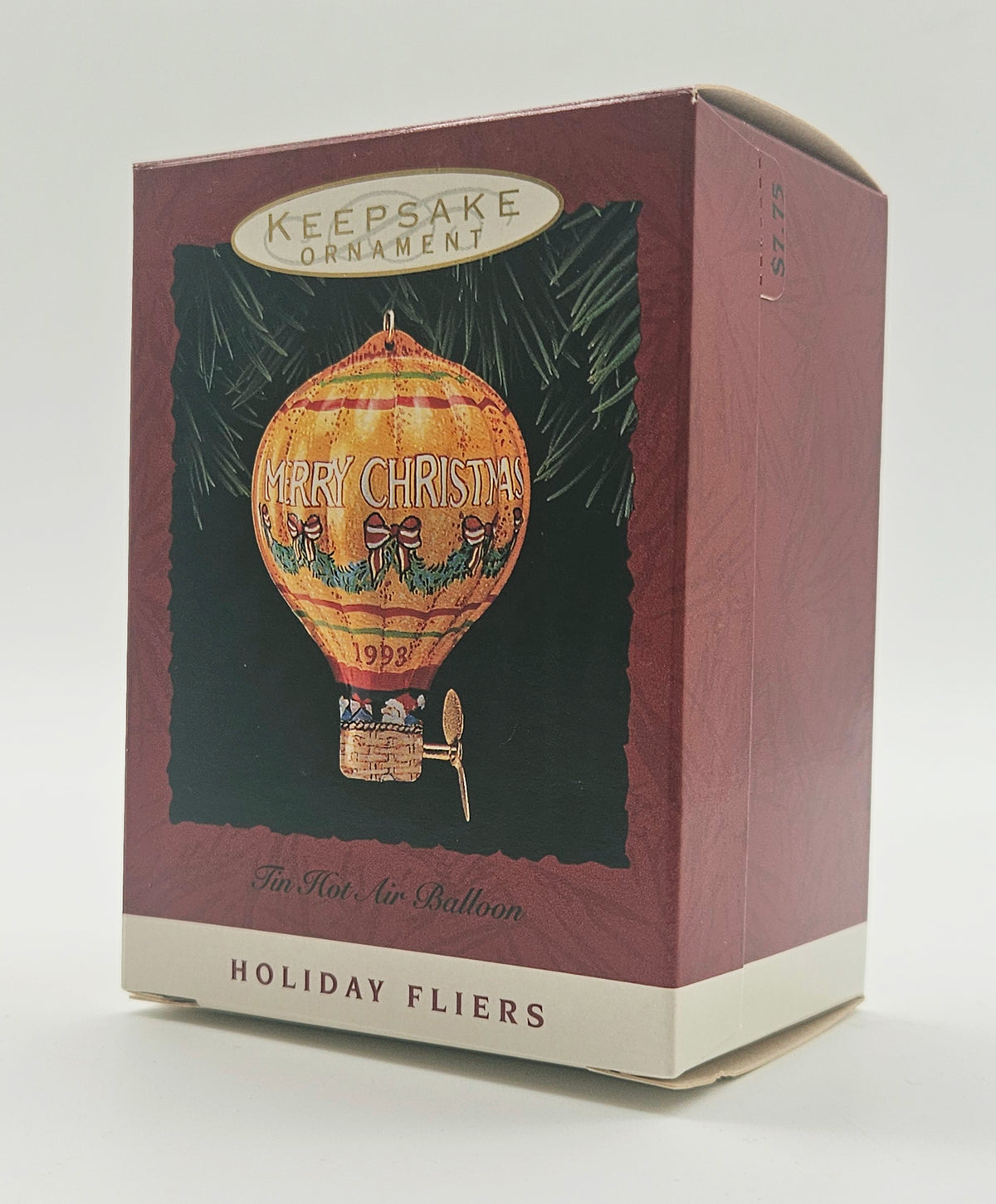 1993 Hallmark Keepsake Tin Hot Air Balloon – box