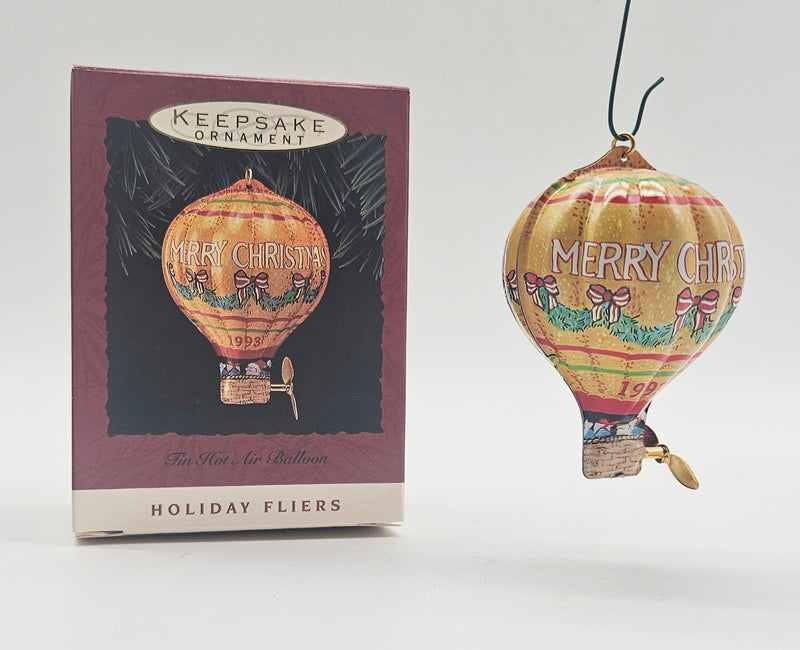 1993 Hallmark Keepsake Tin Hot Air Balloon – with box