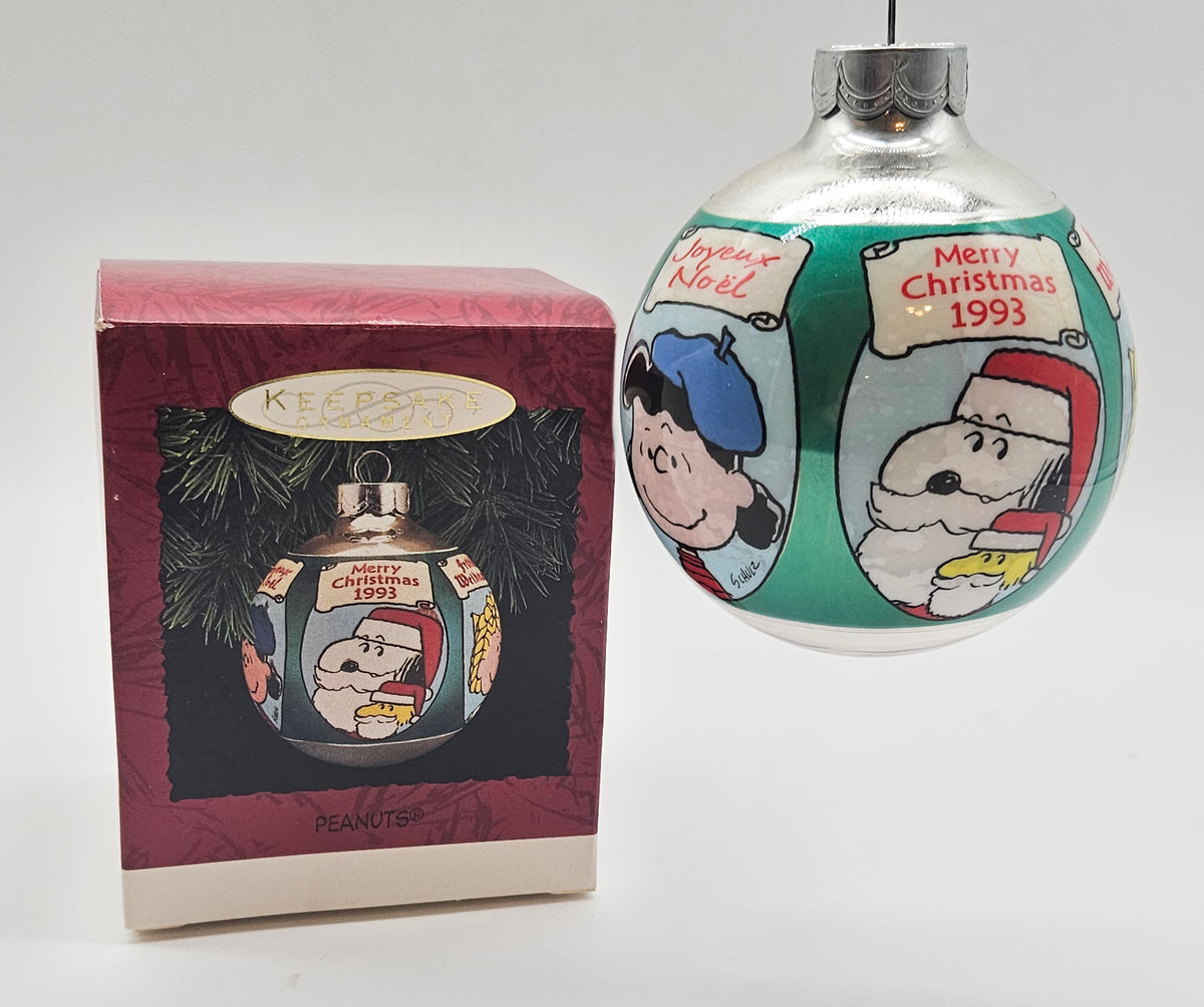 Hallmark Keepsake – “Peanuts Glass Ball” — with original box