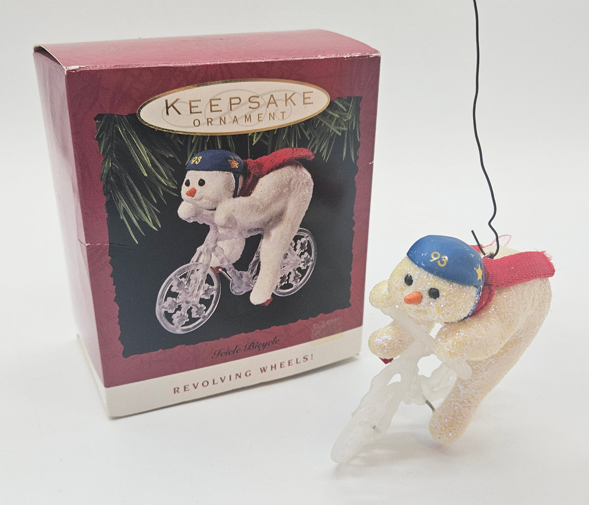 Hallmark Keepsake – “Revolving Wheels Icicle Bicycle” – Damaged — with original box