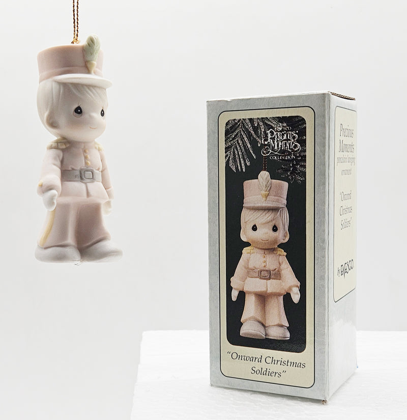 Enesco – “Precious Moments Onward Christmas Soldiers” — with original box