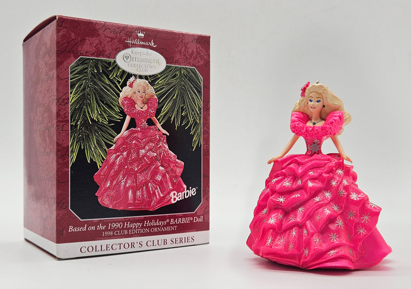 1998 Hallmark Keepsake Happy Holidays Barbie No. 3 (QXC4493) — with box