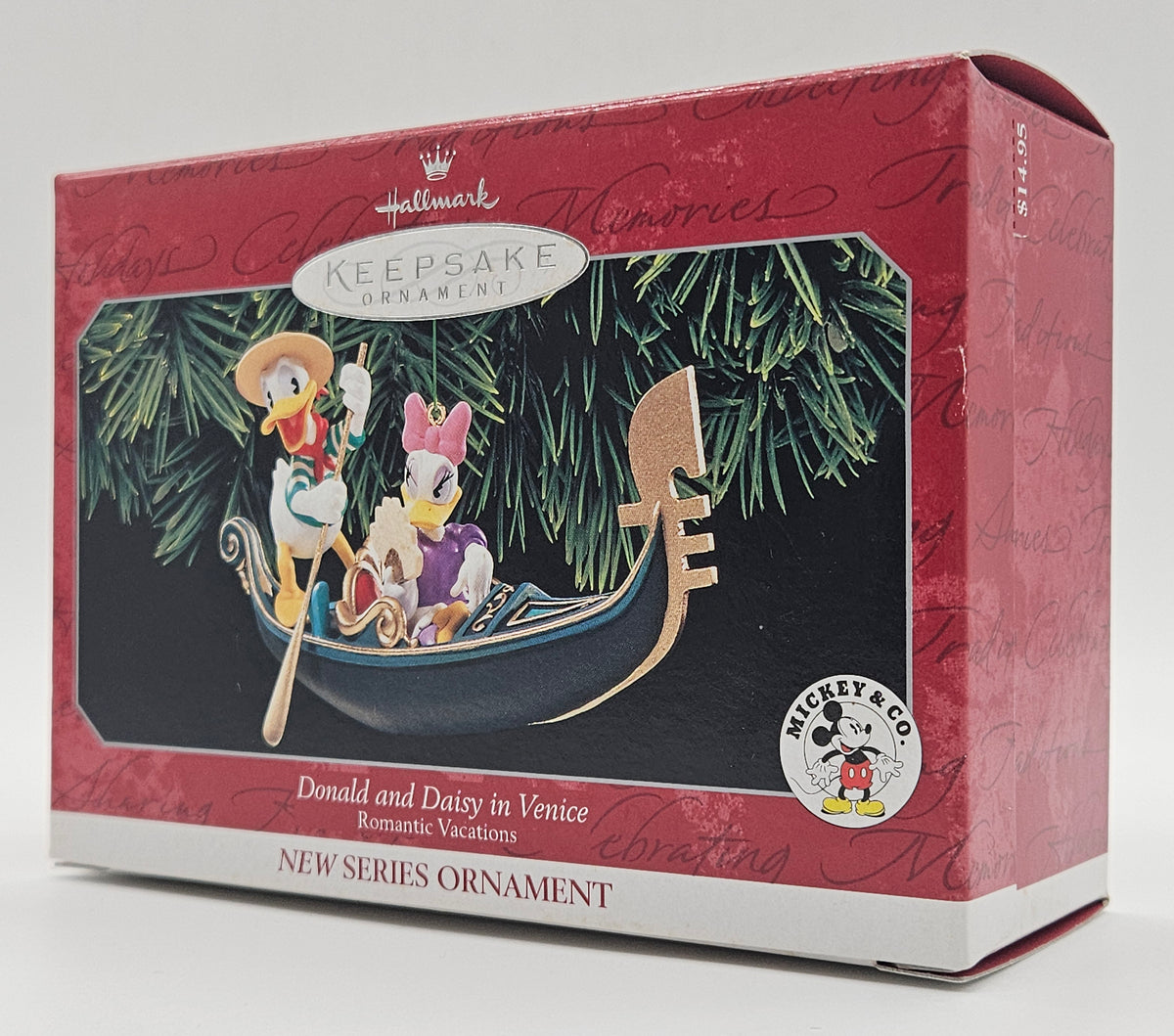 1998 Hallmark Keepsake Donald and Daisy in Venice (QXD4103) — box