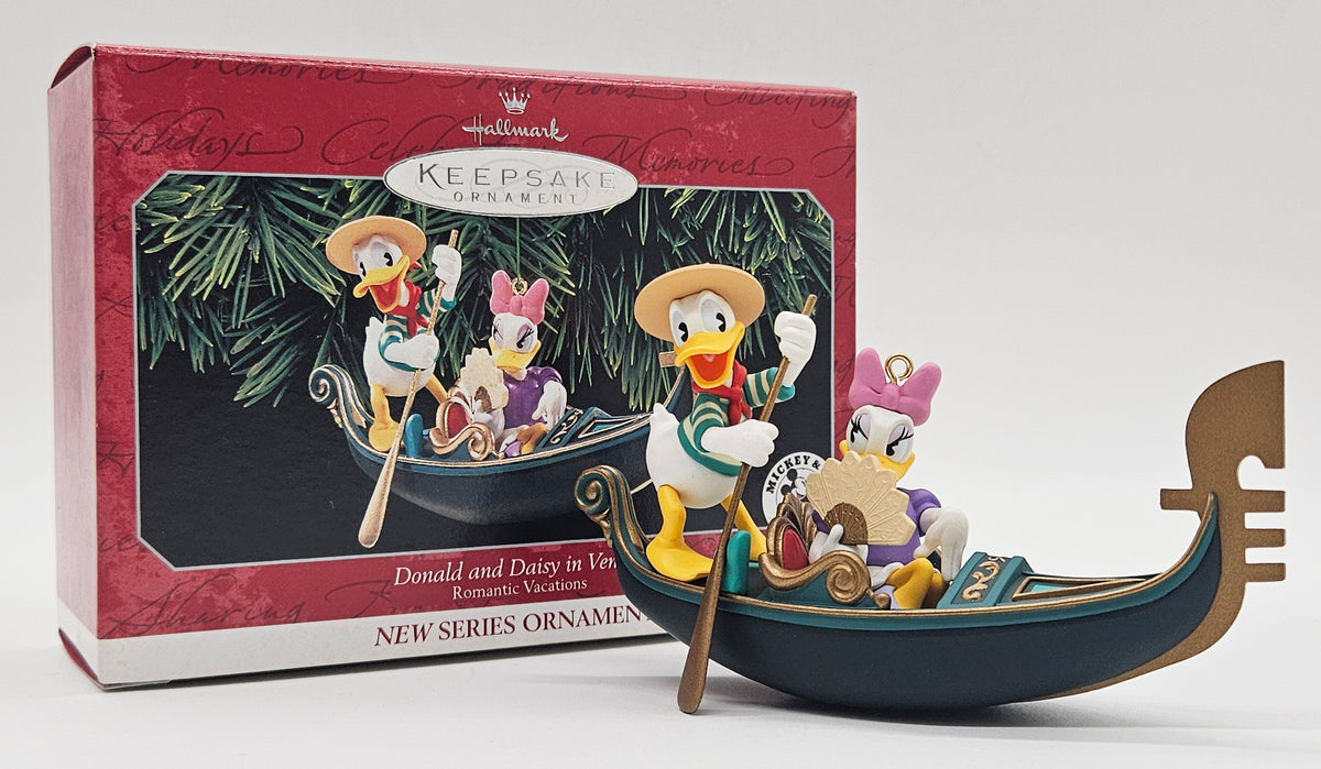 1998 Hallmark Keepsake Donald and Daisy in Venice (QXD4103) — with box