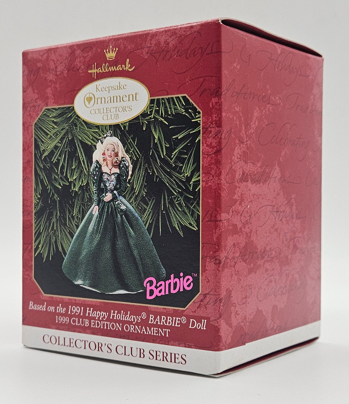 1999 Hallmark Keepsake Happy Holidays Barbie No. 4 (QXC4507) — box